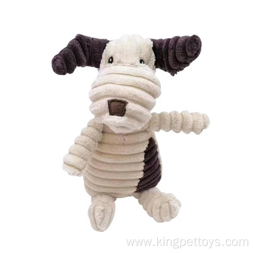 Stuffed Animals Soft Cow Plush Toy For Dog